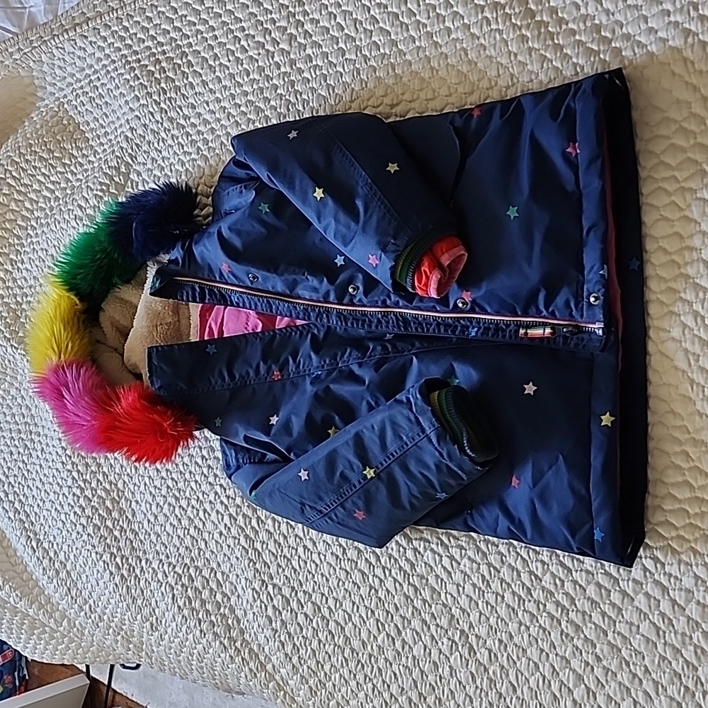 Mini Boden 5-6Y (116 cm) Two-piece Star Winter Jacket